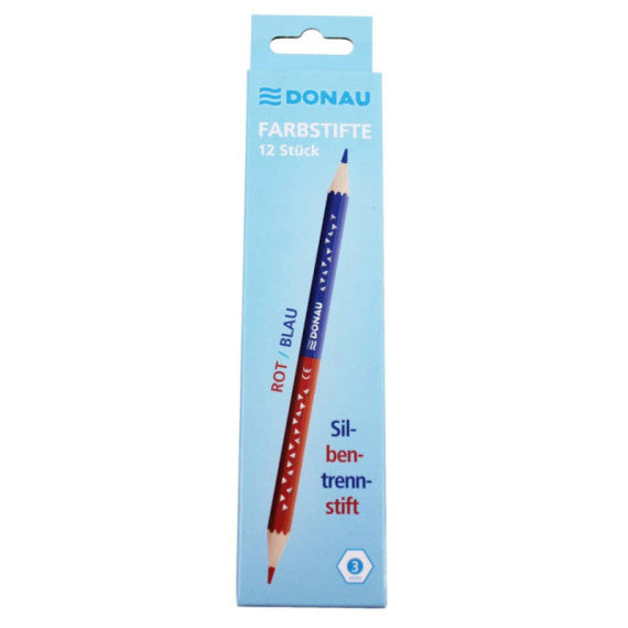 Matita colorata per sillabe Donau rosso/blu anima sottile 330398