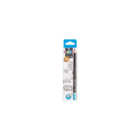 Matita di grafite Black Lead Pencil - gradazione H - Carioca - conf. 12 pezzi