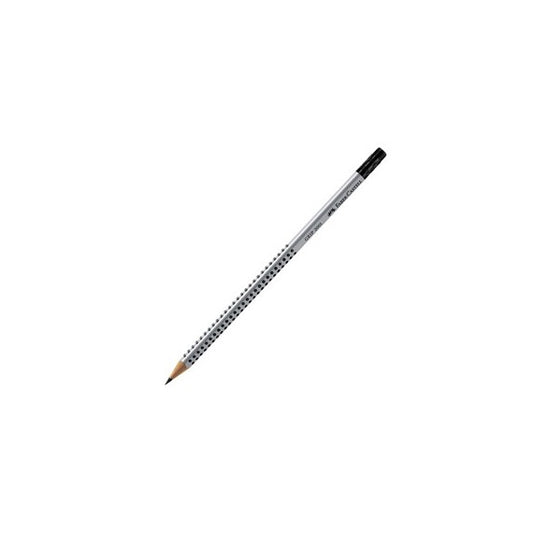 Matita di grafite Grip 2001 - gradazione HB - triangolare - con gommino - Faber Castell