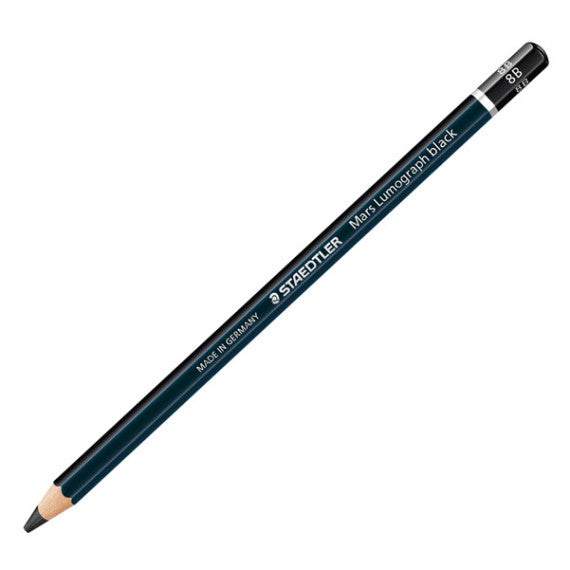 Matita di grafite tipo carboncino Mars Lumograph Black - gradazione 8B - Staedtleri