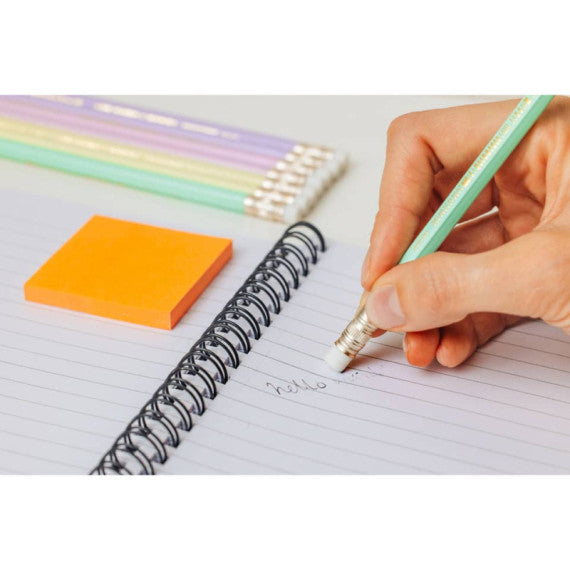 Matita Evolution BIC Pastel - conf. 12 pezzi - colori assortiti - con gommino - 518306
