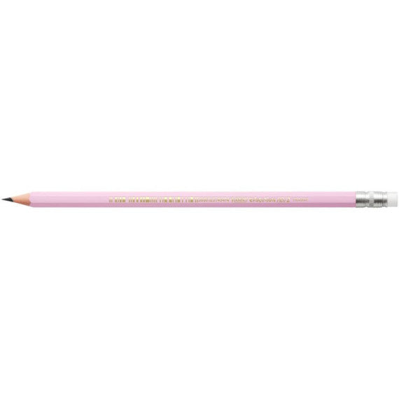 Matita Evolution BIC Pastel - conf. 12 pezzi - colori assortiti - con gommino - 518306