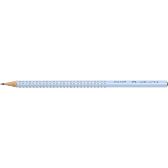 Matita in grafite Faber-Castell Grip 2001 - conf. 12 pz - colore fusto blu cielo - 517074