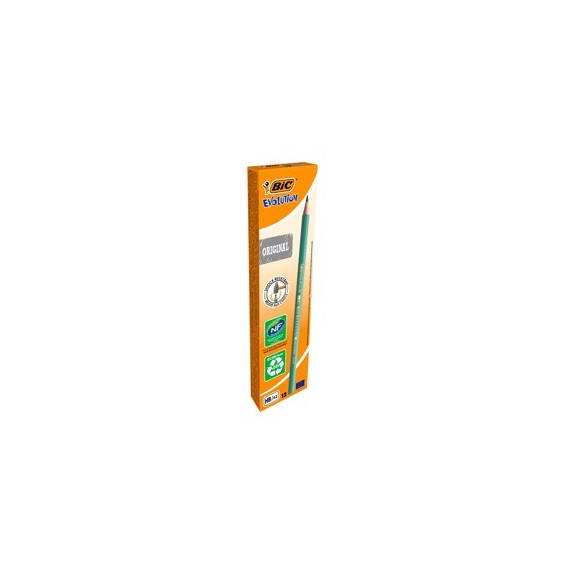 Matita in resina Ecolutions Evolution Graphite 650 - gradazione HB - Bic - conf. 12 pezzi