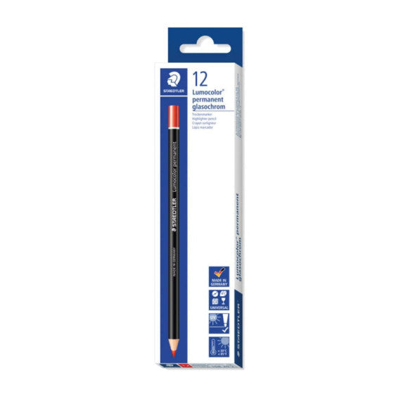 Matita vetrografica Staedtler Lumocolor Permanent Glasochrom 108 20 rosso 108 20-2