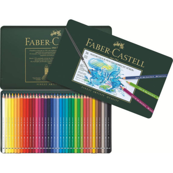 Matite acquerellabili Faber Castell Albrecht Dürer colori assortiti - conf. 36 pezzi - 117536