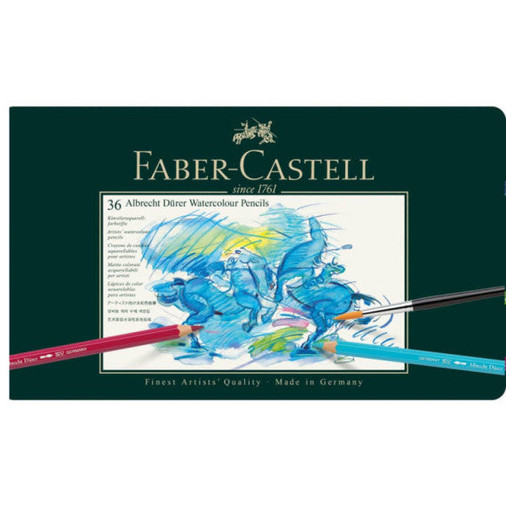 Matite acquerellabili Faber Castell Albrecht Dürer colori assortiti - conf. 36 pezzi - 117536