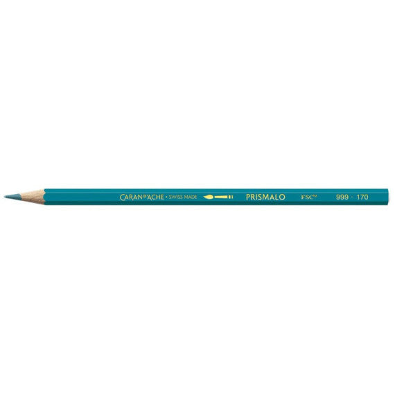 Matite colorate acquerellabili Carand'Ache Prismalo in conf. da 3 pz azzurro cyan - 999170