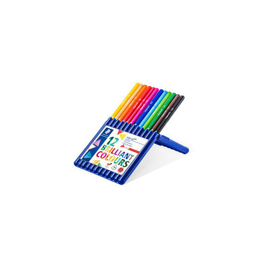 Matite colorate Ergosoft - triangolari - colori assortiti - Staedtler - astuccio 12 pezzi