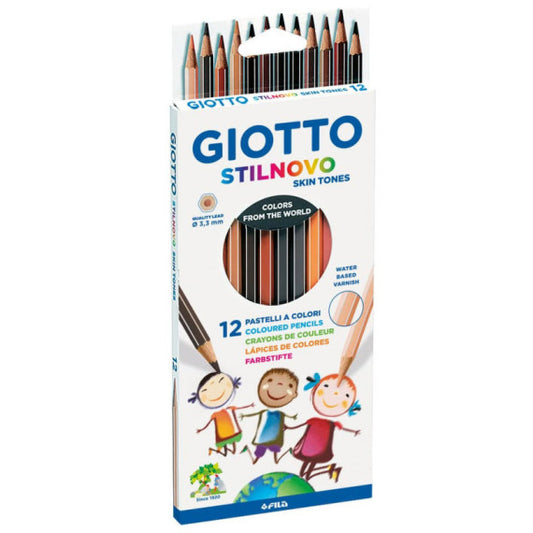 Matite colorate Giotto Stilnovo Skin Tones in conf. 12 colori assortiti - F257400