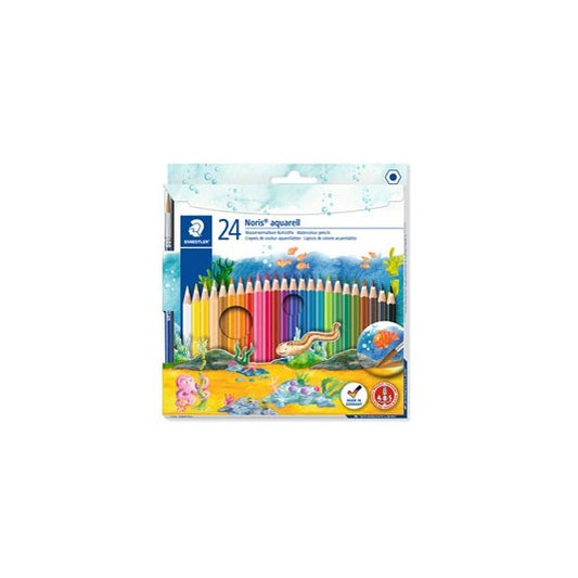 Matite colorate Noris aquarell - colori assortiti - Staedtler - astuccio 24 pezzi