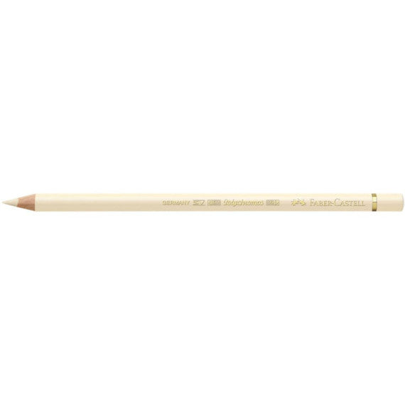 Matite colorate permanenti Faber Castell Polychromos mina 3,8 mm conf. 6 pezzi - avorio - 110103