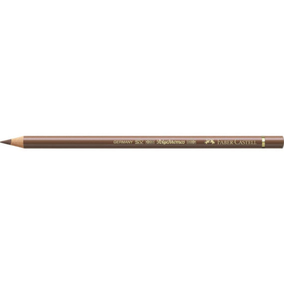 Matite colorate permanenti Faber Castell Polychromos mina 3,8 mm conf. 6 pezzi - bistro - 110179