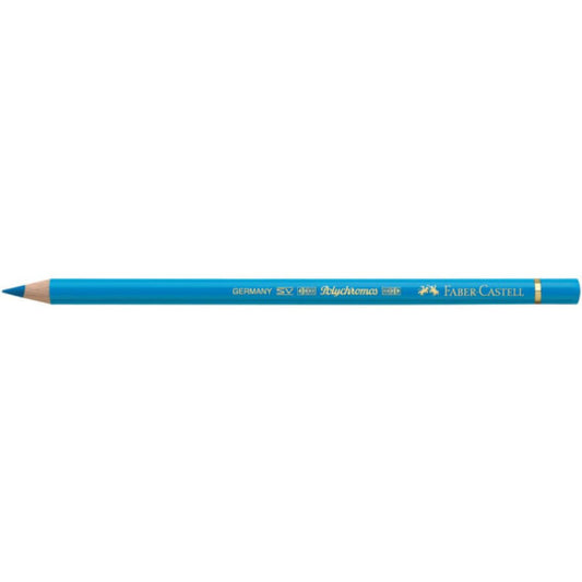 Matite colorate permanenti Faber Castell Polychromos mina 3,8 mm conf. 6 pezzi - blu ftalico - 110110