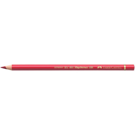 Matite colorate permanenti Faber Castell Polychromos mina 3,8 mm conf. 6 pezzi - carminio permanente - 110126