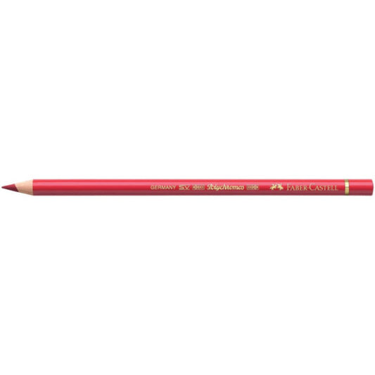 Matite colorate permanenti Faber Castell Polychromos mina 3,8 mm conf. 6 pezzi - carminio permanente - 110126