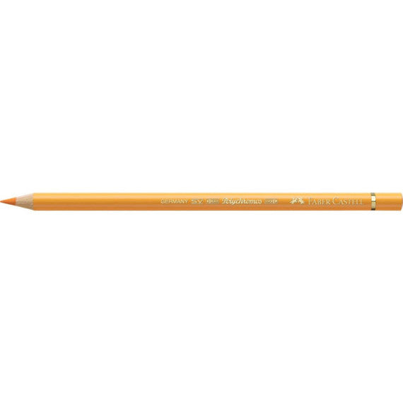 Matite colorate permanenti Faber Castell Polychromos mina 3,8 mm conf. 6 pezzi - giallo cromo scuro - 110109