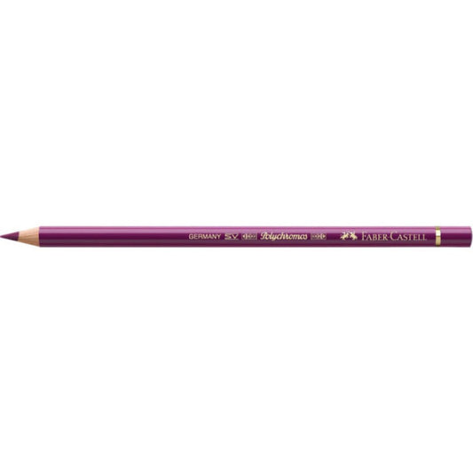 Matite colorate permanenti Faber Castell Polychromos mina 3,8 mm conf. 6 pezzi - magenta - 110133