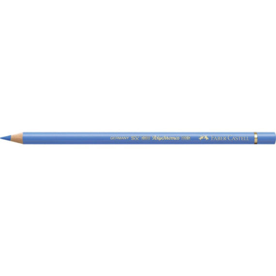 Matite colorate permanenti Faber Castell Polychromos mina 3,8 mm conf. 6 pezzi - oltremare chiaro - 110140