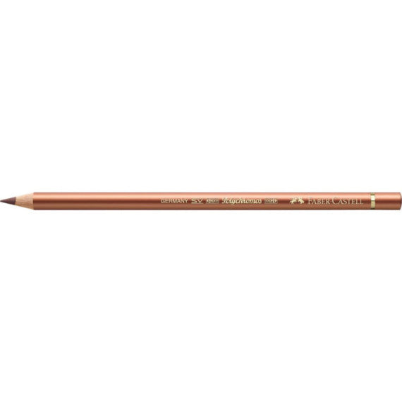 Matite colorate permanenti Faber Castell Polychromos mina 3,8 mm conf. 6 pezzi - rame - 110252