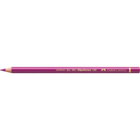 Matite colorate permanenti Faber Castell Polychromos mina 3,8 mm conf. 6 pezzi - rosa porpora medio - 110125
