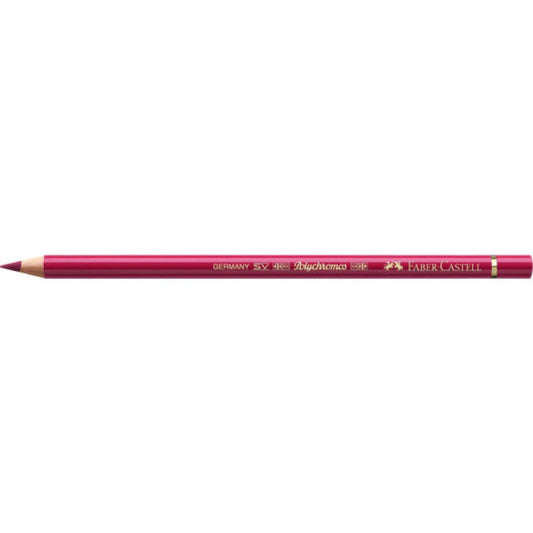Matite colorate permanenti Faber Castell Polychromos mina 3,8 mm conf. 6 pezzi - rosso robbia - 110142