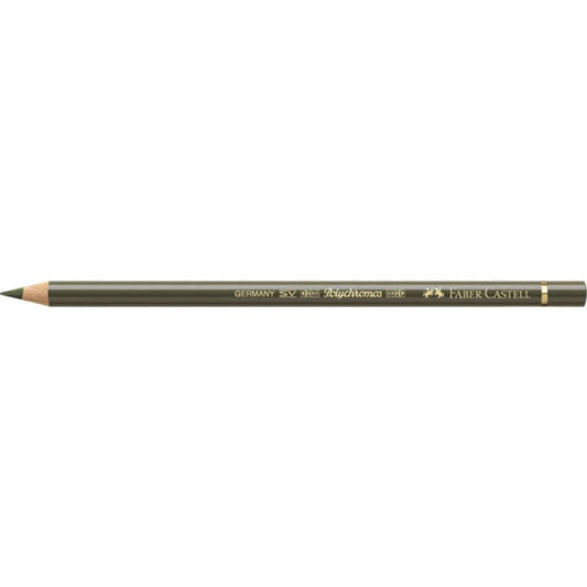 Matite colorate permanenti Faber Castell Polychromos mina 3,8 mm conf. 6 pezzi - verde oliva giallastro - 110173