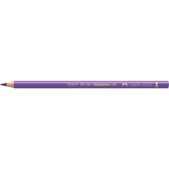 Matite colorate permanenti Faber Castell Polychromos mina 3,8 mm conf. 6 pezzi - viola - 110138