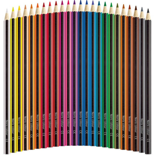 Matite colorate Staedtler Noris® Colour in astuccio da 24 colori assortiti - 185C24