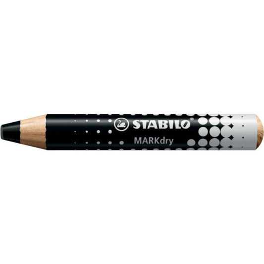 Matitone colorato per lavagne e blocchi Stabilo MARKdry con mina XXL nero 648/46