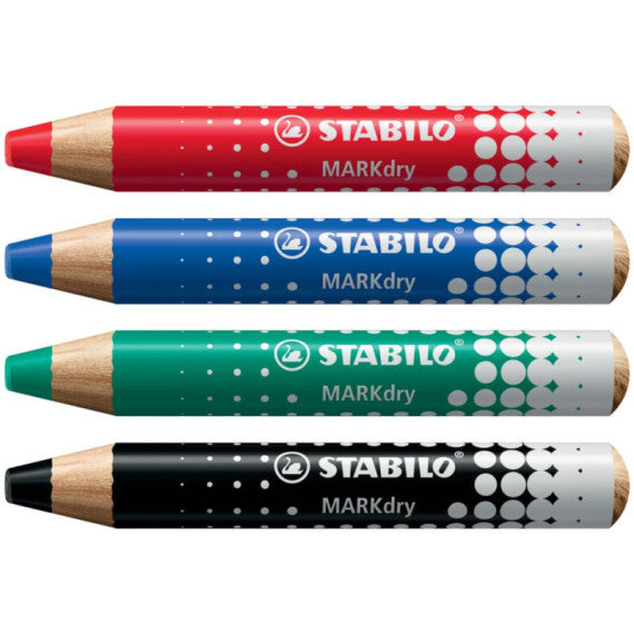 Matitone colorato per lavagne e blocchi Stabilo MARKdry con mina XXL rosso 648/40