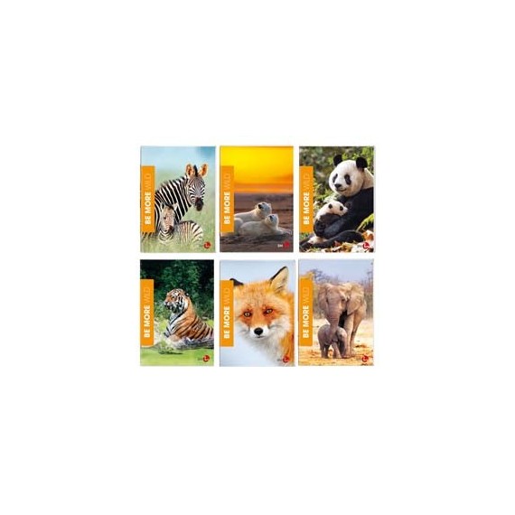 Maxiquaderno A4 36fg+2 100gr 4mm c/margine Wild Be More 2023 BM