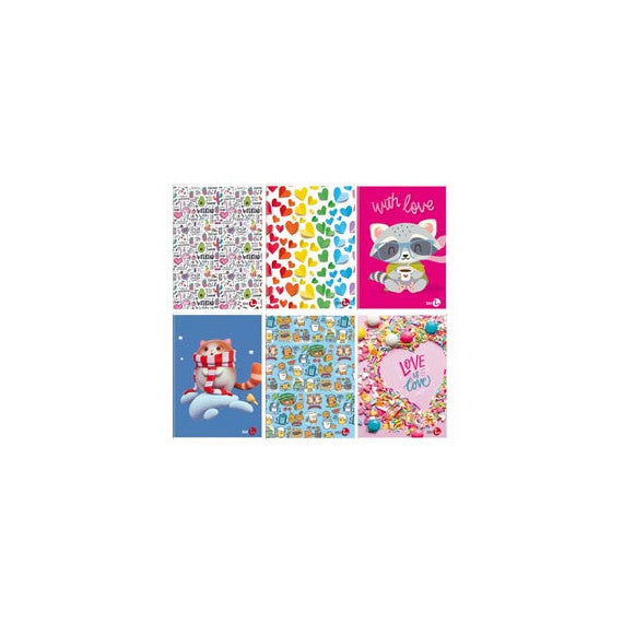 Maxiquaderno Bambina fantasia - A4 - 40+2 fogli - 80gr - 1 rigo - BM