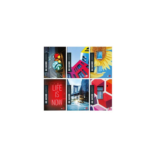 Maxiquaderno Be More Urban 2024 - A4 - 5 mm - c/margine - 36+2 fogli - 100 gr - BM