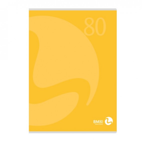 Maxiquaderno Color 80 - A4 - quadretto 5mm con margine - 80 fogli - 80gr - copertina 250gr - BM