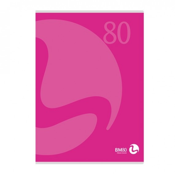 Maxiquaderno Color 80 - A4 - quadretto 5mm con margine - 80 fogli - 80gr - copertina 250gr - BM