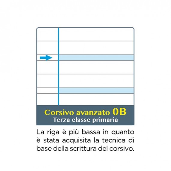 Maxiquaderno Didattico One Color - A4 - rigo di 3a - 100 gr - 18 + 1 fogli - Blasetti