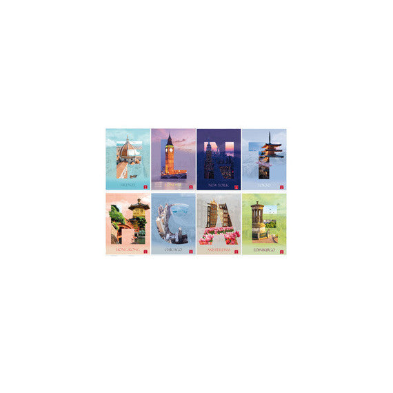 Maxiquaderno Dream Cities - A4 - 4 mm - 42 fogli - 80 gr - Pigna