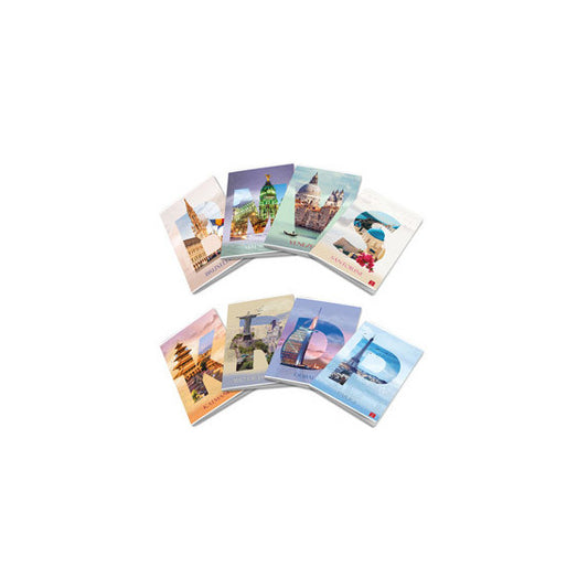 Maxiquaderno Dream Cities - A4 - rigo di 1a - 42 fogli - 80 gr - Pigna