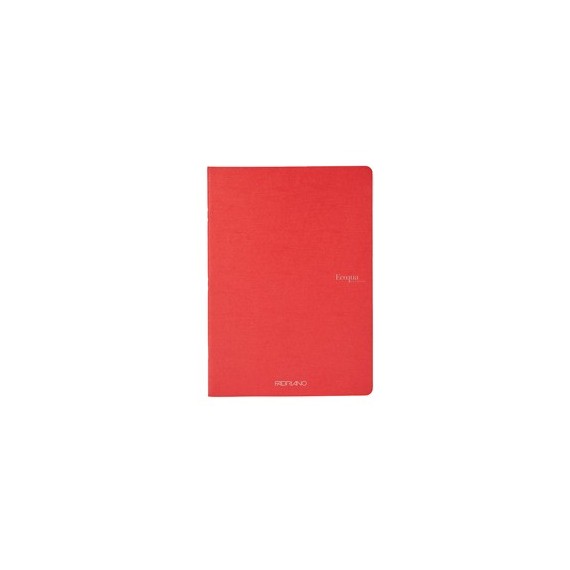 Maxiquaderno EcoQua original PM - A4 - 90 gr - 1 rigo - 40 fogli - lampone - Fabriano
