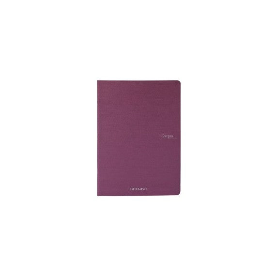 Maxiquaderno EcoQua original PM - A4 - 90 gr - 1 rigo - 40 fogli - vino - Fabriano