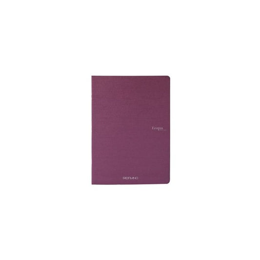 Maxiquaderno EcoQua original PM - A4 - 90 gr - 1 rigo - 40 fogli - vino - Fabriano