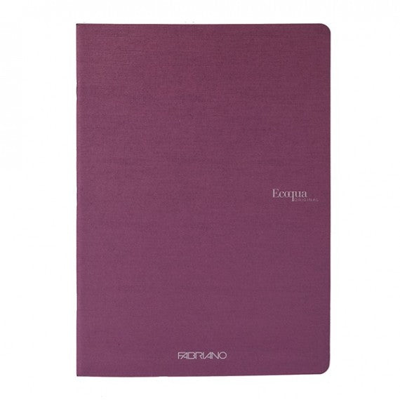 Maxiquaderno EcoQua original PM - A4 - 90 gr - 1 rigo - 40 fogli - vino - Fabriano