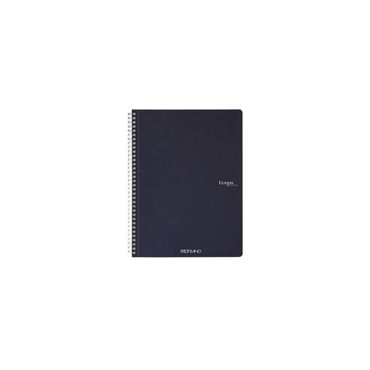 Maxiquaderno EcoQua original - spiralato - A4 - 90gr - 1 rigo - 70 fogli - blu scuro - Fabriano