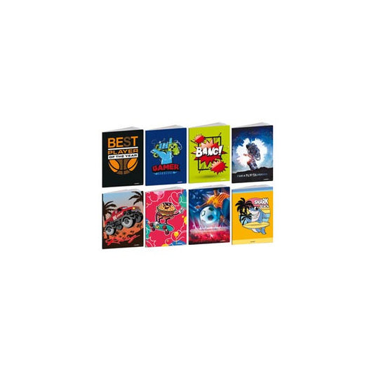 Maxiquaderno Kid Boy 2024 - A4 - 1 rigo - c/margine - 21 fogli - 80 gr - Blasetti