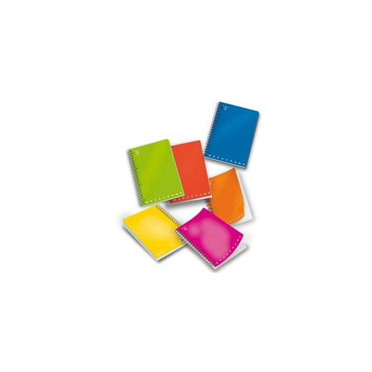 Maxiquaderno Monocromo - A4 - quadretto 5mm - 70 fogli - 80gr - 4 fori - microperforato - spiralato - Pigna