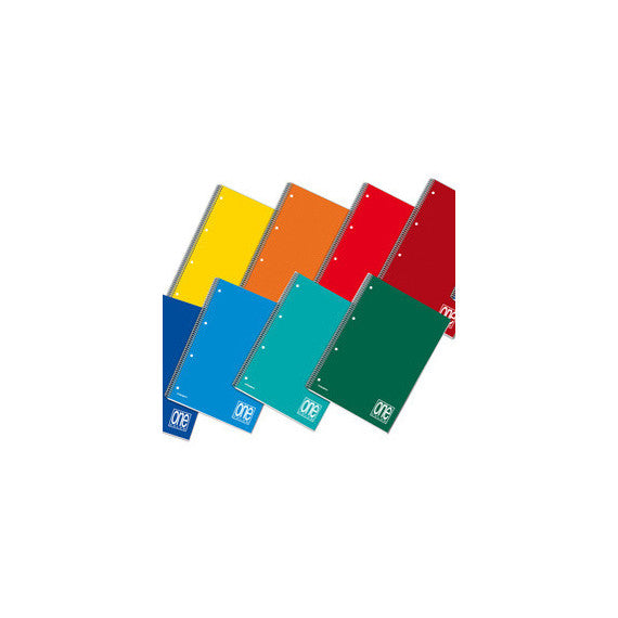 Maxiquaderno One Color - A4+ - forato - microperforato - 1 rigo - 60 fogli - 80 gr - spiralato - Blasetti