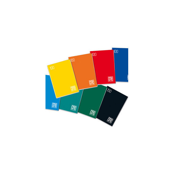 Maxiquaderno One Color - A4 - punto metallico - 1 rigo - 18+1  fogli - 100 gr - Blasetti