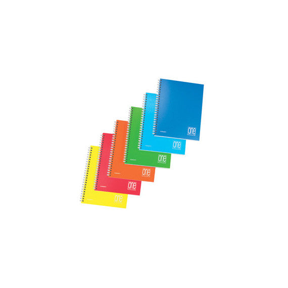 Maxiquaderno One Color - spiralato - s/fori - PPL - A4 - 80 gr - 1 rigo - 80+1 fg - Blasetti