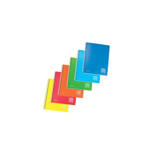 Maxiquaderno One Color - spiralato - s/fori - PPL - A4 - 80gr - 5mm - 80+1 fg - Blasetti